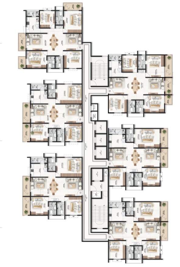 Candeur Icon Varthur, Candeur Icon 3 BHK Floor Plan